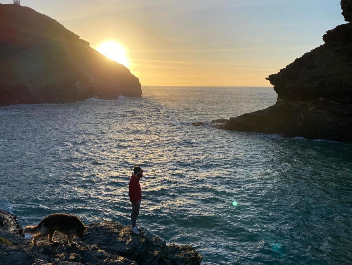 Polrunny Farm Blackberry Cottage - Cornwall Bliss In Sight Of The Sea Boscastle Eksteriør billede